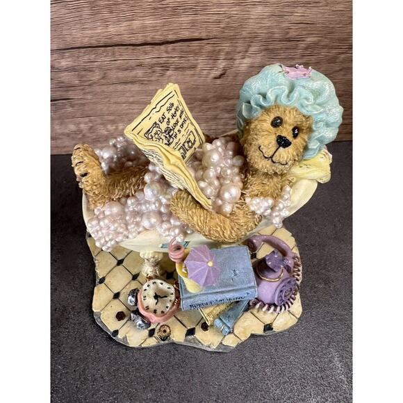 Vtg Boyds Bears Resin Figurine 2003 Bubbles Bearsall… It’s good to be Retired - Picture 2 of 16